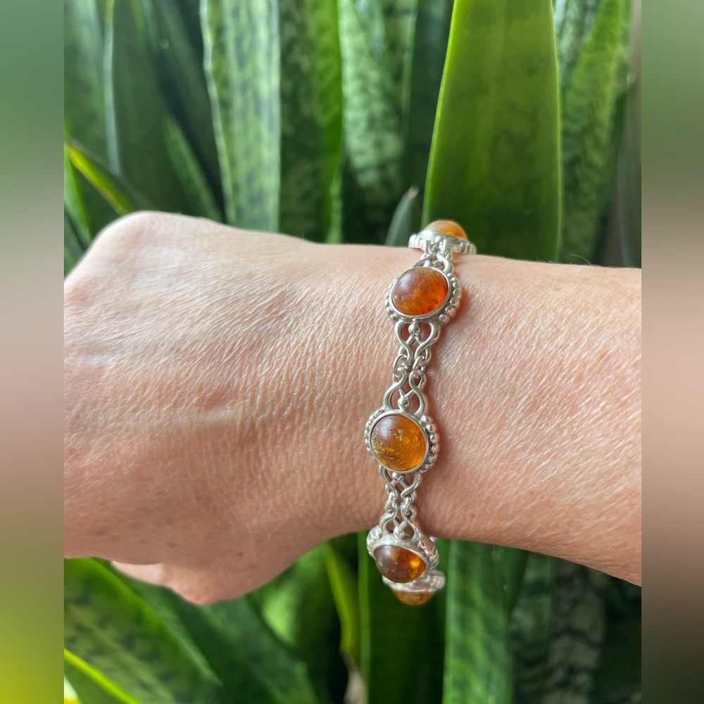 Authentic Amber sterling silver bracelet